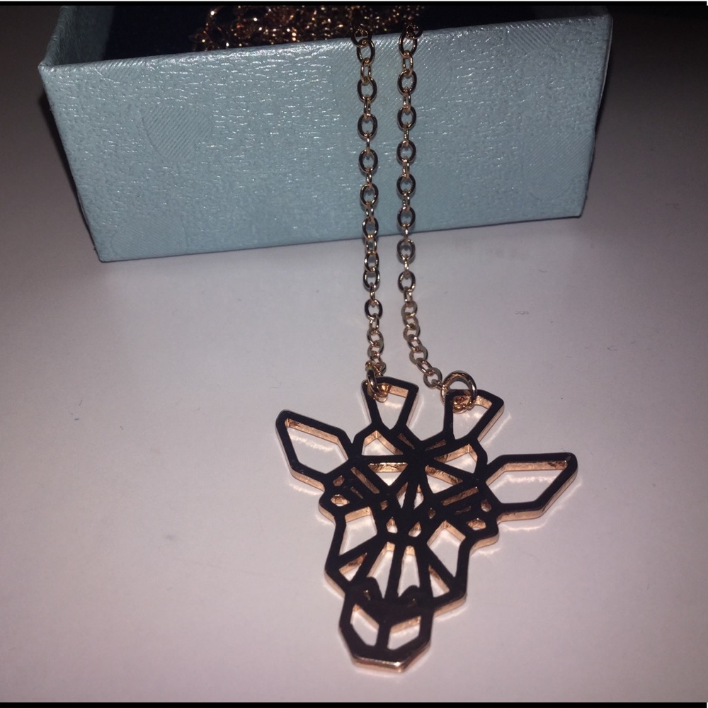 NIB Origami Giraffe Necklace